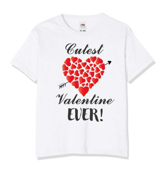 Personalised Cutest Valentine Ever Kids T-Shirt