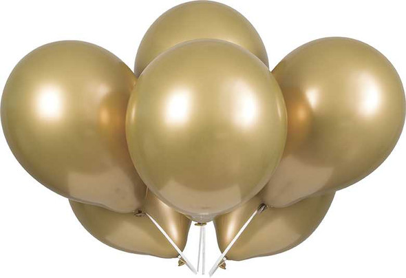 Gold Platinum Balloons (6 Pack)