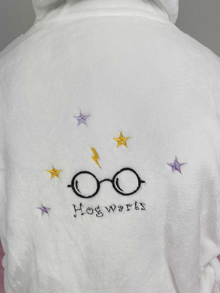 Personalised Hogwarts Glasses Dressing Gown