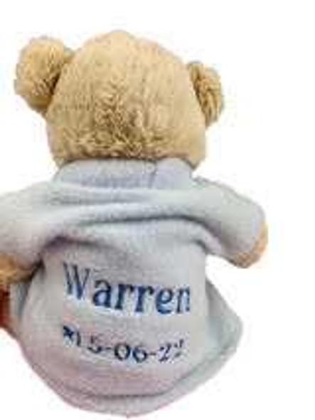 Personalised Blue Dressing Gown Teddy