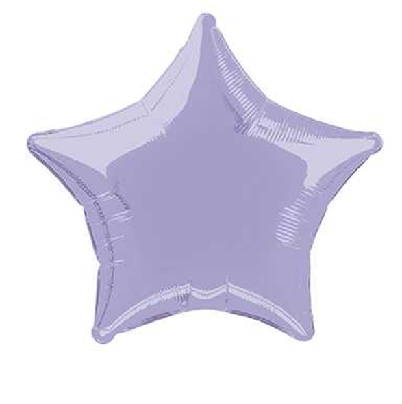 20 Inch Purple Star Foil Balloon (12 Pack)