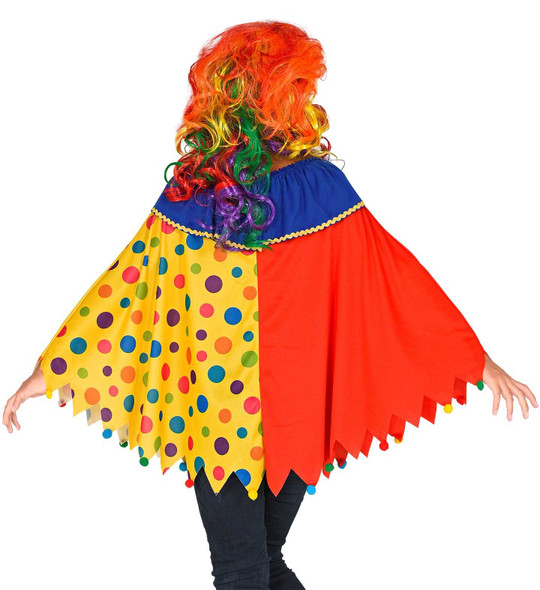 Kids Clown Poncho Costume