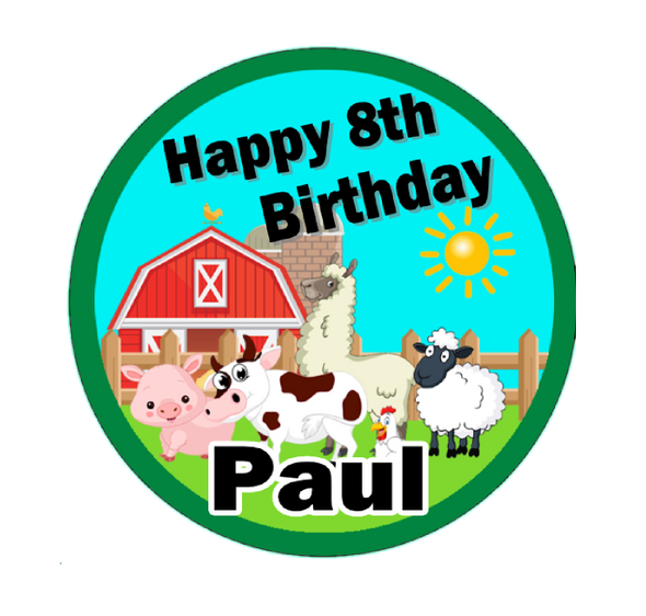 Personalised Farm Animals Party Pinata