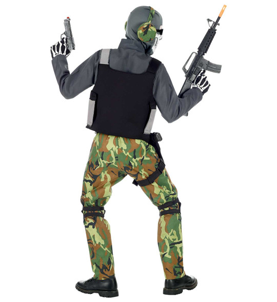 Kids Skeleton Soldier Costume