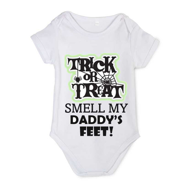 Personalised Smell My Daddys Feet Baby Vest