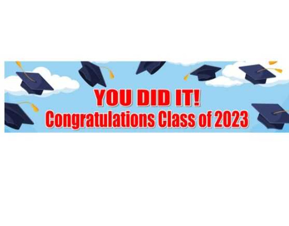 Personalised You Did It Graduation Banner