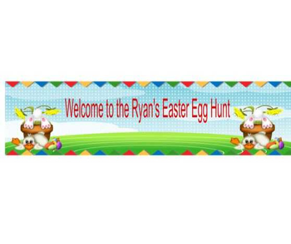 Personalised Welcome Easter Banner