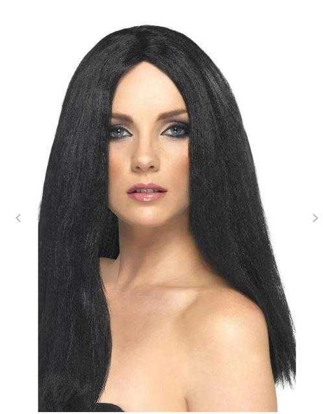 61cm Long Black Wig