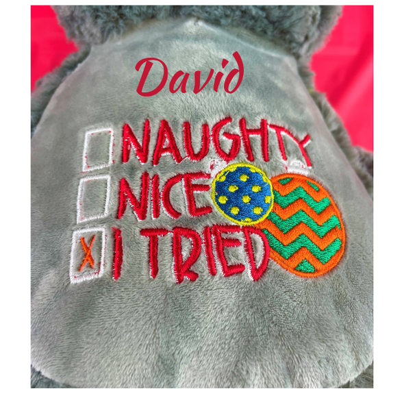 Personalised Christmas Teddy - Naughty or Nice