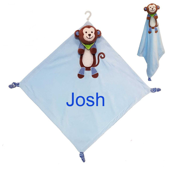 Personalised Embroidery Monkey/Mouse Comforter