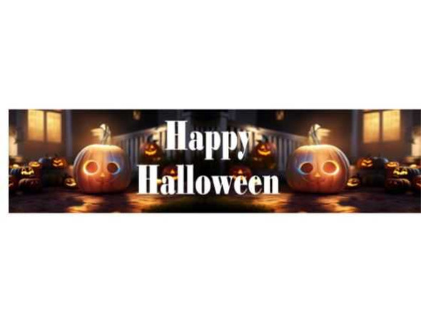 Personalised Halloween Pumpkin Banner