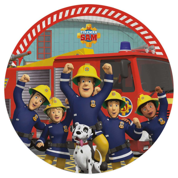 Fireman Sam Party Plates (8 Pack)