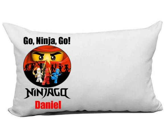 Personalised Ninja Blocks Pillow Case