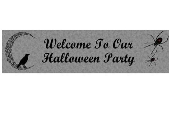 Personalised Halloween Witch Banner