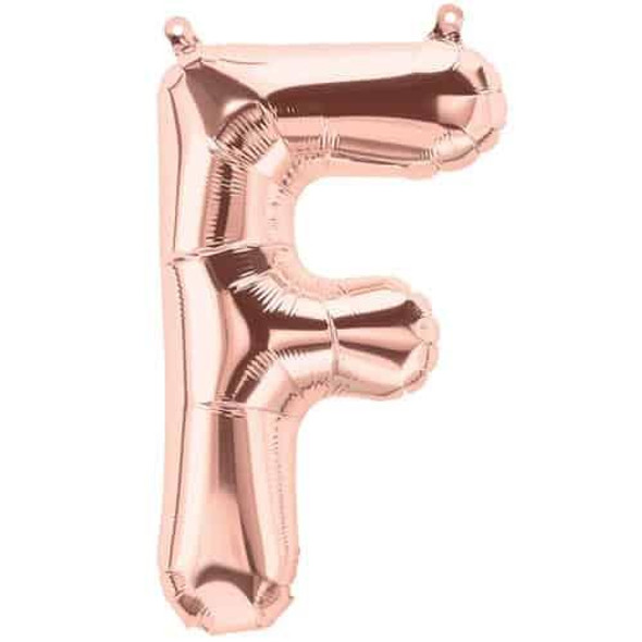 Rose Gold F Foil Balloon