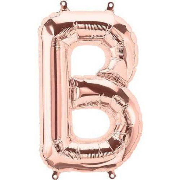 Rose Gold B Foil Balloon