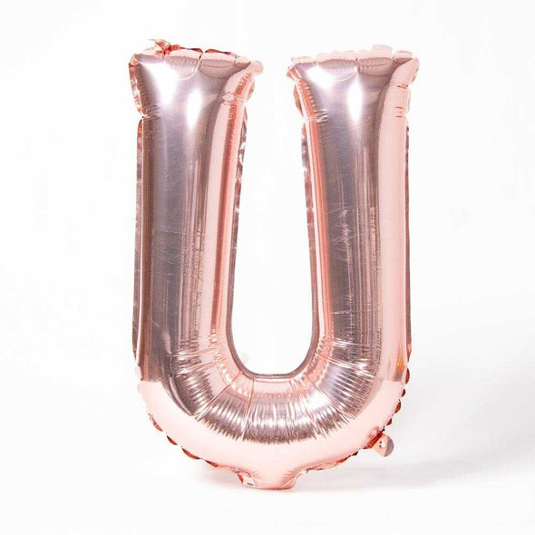 Rose Gold U Foil Balloon