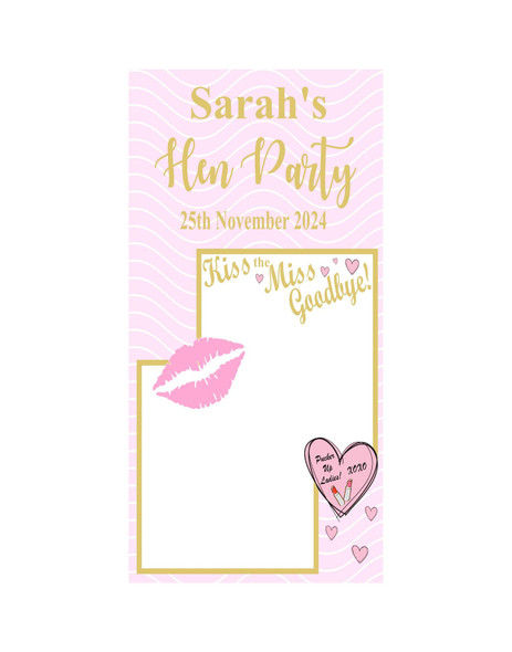 Personalised Vinyl Hen Party Door Banner