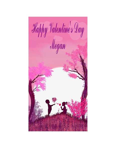 Personalised Vinyl Valentine Door Banner