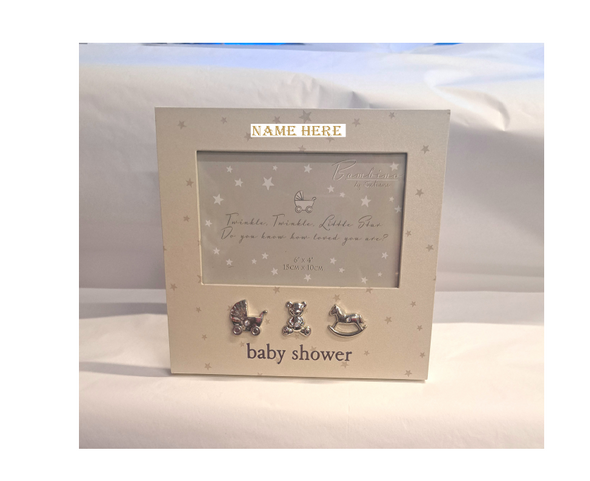 Personalised Baby Shower Photo Frame