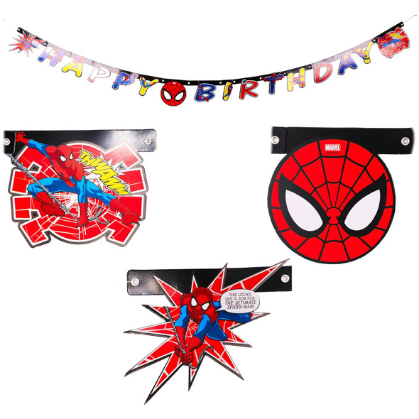 Ultimate Spiderman Birthday Banner