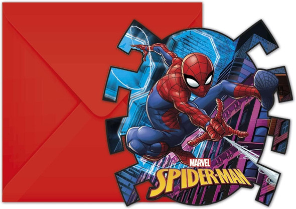 Spiderman Team Up Invitations