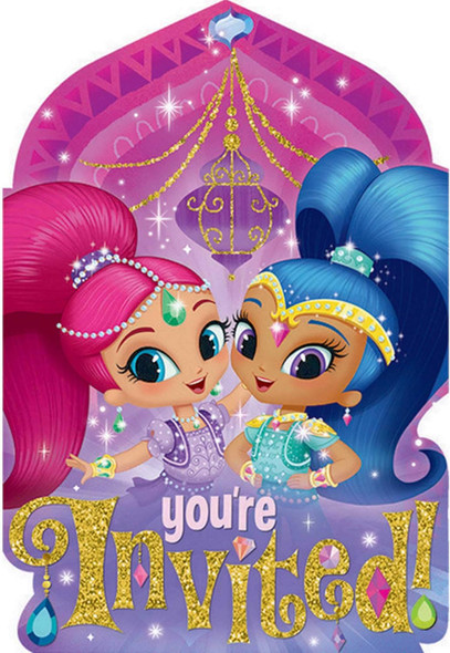 Shimmer and Shine Party Invitations