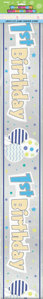 Happy 1st Birthday" Party Banner Happy 1st Birthday" Party Banner