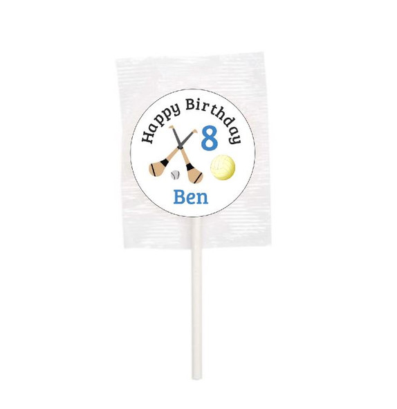 Personalised GAA Boy Lollipops