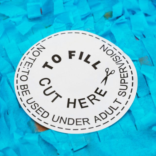 Personalised Pink Teddy Bear Christening Piñata Fill Hole