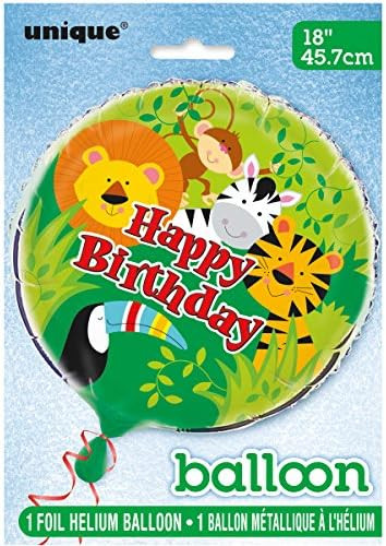 Animal Jungle Birthday Foil Balloon Package