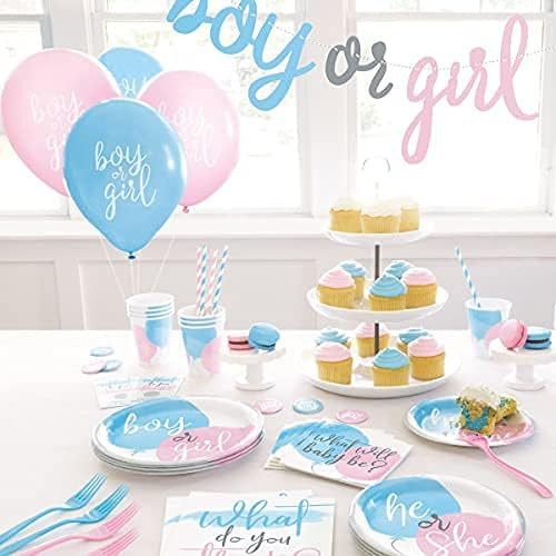 Gender Reveal Party Napkins Display