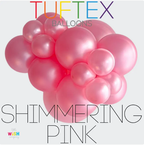 Shimmering Pink 5" Balloons Display