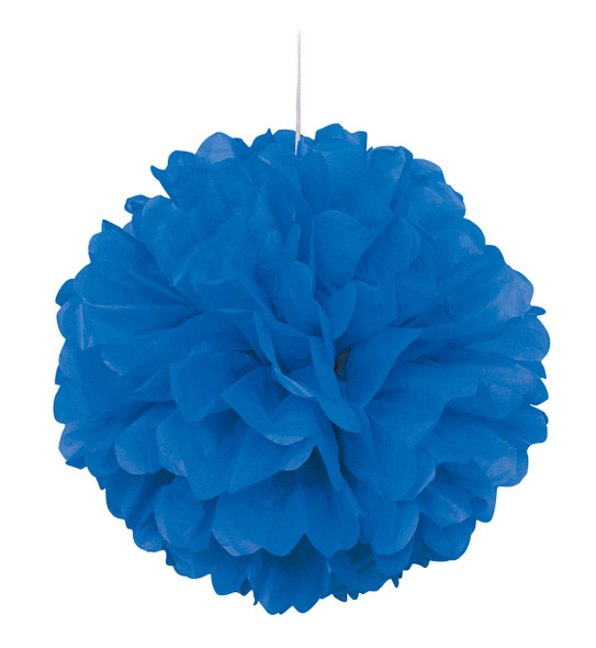 Blue Puff Ball Decoration
