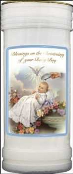 Christening Boy Candle