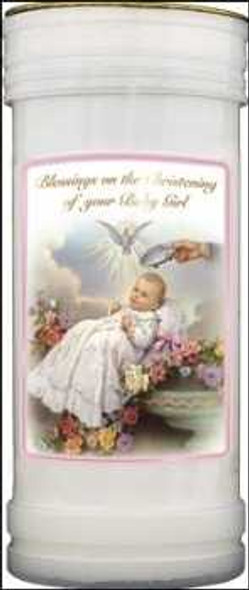 Christening Girl Candle