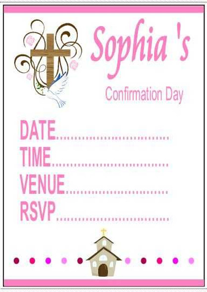 Confirmation Girl Invitations