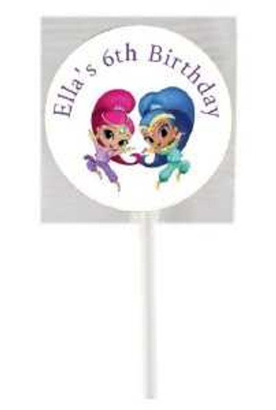 Personalised Shimmer & Shine Lollipops (15 Pack)