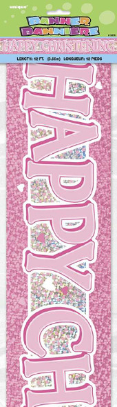 Girl Christening Banner