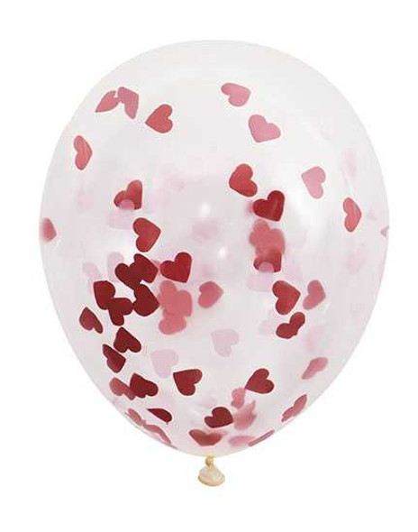 Heart Confetti Balloons