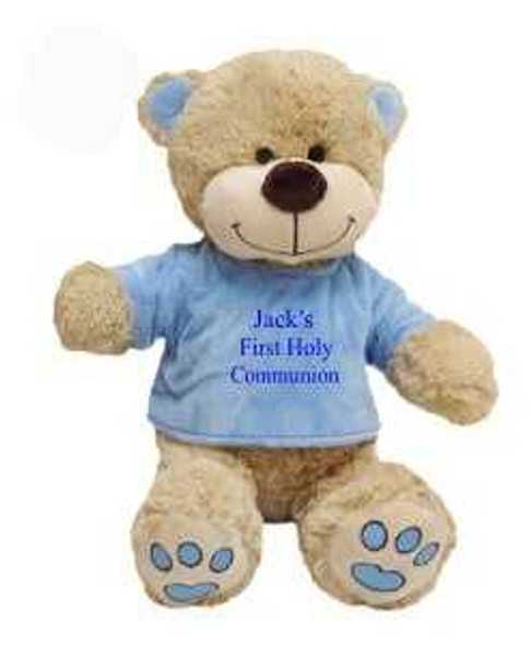 Personalised Large Communion Boy Teddy