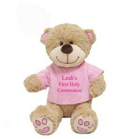 Personalised Embroidery Girls Communion Teddy (Large)