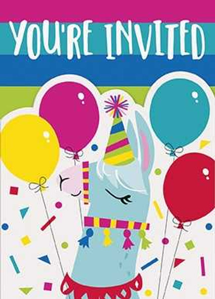 Llama Party Invitations