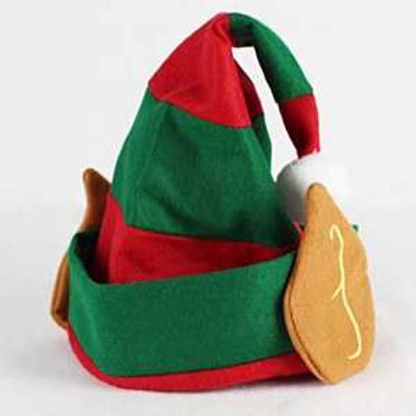 Striped Elf Hat With Ears