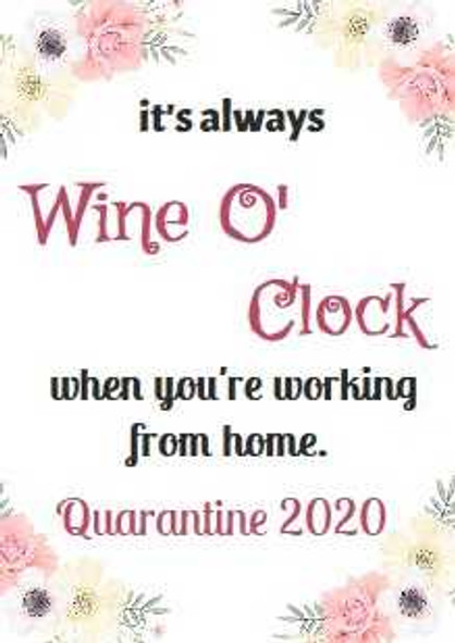 Personalised Wine O Clock Labels (4 Pack)