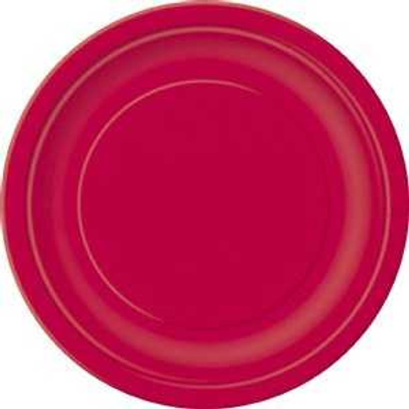 Ruby Red Paper Plates (16 Pack)