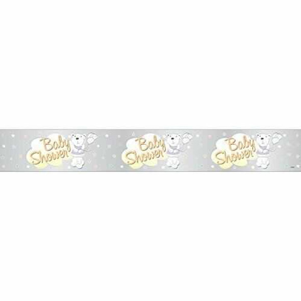 Silver Baby Shower Banner