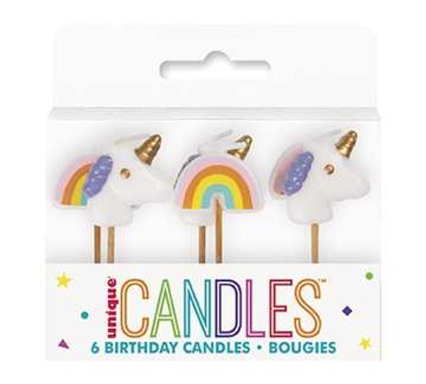 Unicorn Birthday Candles