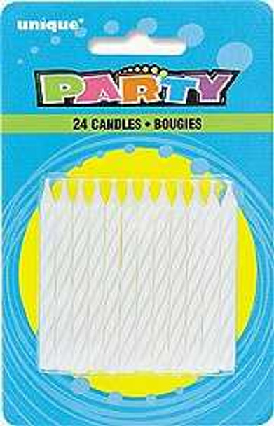 White Birthday Candles