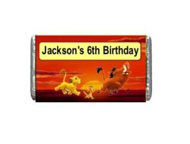 Personalised Lion King Chocolate Bars (7 Pack)